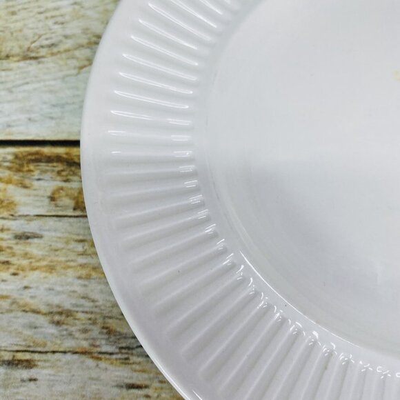 Johnson Brothers ATHENA White Ribbed Smooth England Ironstone Bread Plate Set 3 - Picture 14 of 16